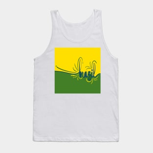 Hand-written Lettering Art - Brazil Tank Top